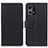 Leather Case Stands Flip Cover Holder M08L for Oppo F21s Pro 4G Black