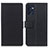 Leather Case Stands Flip Cover Holder M08L for Oppo Find X5 Lite 5G Black