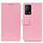 Leather Case Stands Flip Cover Holder M08L for Oppo K9 5G Pink