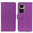 Leather Case Stands Flip Cover Holder M08L for Oppo Reno10 5G Purple