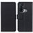 Leather Case Stands Flip Cover Holder M08L for Oppo Reno5 A Black
