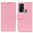 Leather Case Stands Flip Cover Holder M08L for Oppo Reno5 A Pink