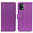 Leather Case Stands Flip Cover Holder M08L for Oppo Reno5 F Purple