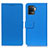 Leather Case Stands Flip Cover Holder M08L for Oppo Reno5 Lite Blue