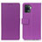 Leather Case Stands Flip Cover Holder M08L for Oppo Reno5 Lite Purple