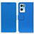 Leather Case Stands Flip Cover Holder M08L for Oppo Reno7 Pro 5G Blue