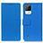 Leather Case Stands Flip Cover Holder M08L for Realme C20 Blue