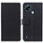 Leather Case Stands Flip Cover Holder M08L for Realme C21 Black