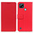 Leather Case Stands Flip Cover Holder M08L for Realme C21 Red