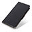 Leather Case Stands Flip Cover Holder M08L for Samsung Galaxy A02 Black