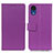 Leather Case Stands Flip Cover Holder M08L for Samsung Galaxy A03 Core Purple