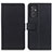 Leather Case Stands Flip Cover Holder M08L for Samsung Galaxy A05s Black