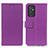 Leather Case Stands Flip Cover Holder M08L for Samsung Galaxy A05s Purple