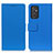 Leather Case Stands Flip Cover Holder M08L for Samsung Galaxy A15 4G Blue