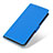 Leather Case Stands Flip Cover Holder M08L for Samsung Galaxy A52 4G Blue