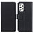 Leather Case Stands Flip Cover Holder M08L for Samsung Galaxy A53 5G Black