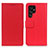 Leather Case Stands Flip Cover Holder M08L for Samsung Galaxy S24 Ultra 5G Red