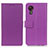 Leather Case Stands Flip Cover Holder M08L for Samsung Galaxy XCover 5 SM-G525F Purple