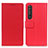 Leather Case Stands Flip Cover Holder M08L for Sony Xperia 1 III Red