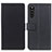 Leather Case Stands Flip Cover Holder M08L for Sony Xperia 10 III Black