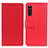 Leather Case Stands Flip Cover Holder M08L for Sony Xperia 10 III Lite Red