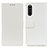 Leather Case Stands Flip Cover Holder M08L for Sony Xperia 10 III Lite White
