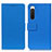 Leather Case Stands Flip Cover Holder M08L for Sony Xperia 10 IV Blue