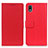 Leather Case Stands Flip Cover Holder M08L for Sony Xperia Ace III Red