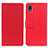Leather Case Stands Flip Cover Holder M08L for Sony Xperia Ace III SO-53C Red