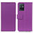 Leather Case Stands Flip Cover Holder M08L for Vivo T1 5G India Purple