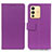 Leather Case Stands Flip Cover Holder M08L for Vivo V23 5G Purple