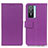 Leather Case Stands Flip Cover Holder M08L for Vivo Y74s 5G Purple