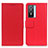 Leather Case Stands Flip Cover Holder M08L for Vivo Y74s 5G Red