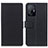 Leather Case Stands Flip Cover Holder M08L for Xiaomi Mi 11T 5G Black