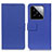 Leather Case Stands Flip Cover Holder M08L for Xiaomi Mi 14 5G Blue