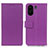 Leather Case Stands Flip Cover Holder M08L for Xiaomi Poco C65 Purple