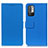 Leather Case Stands Flip Cover Holder M08L for Xiaomi POCO M3 Pro 5G Blue