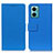 Leather Case Stands Flip Cover Holder M08L for Xiaomi Redmi 10 5G Blue