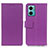 Leather Case Stands Flip Cover Holder M08L for Xiaomi Redmi 10 5G Purple