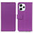 Leather Case Stands Flip Cover Holder M08L for Xiaomi Redmi 12 4G Purple