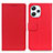 Leather Case Stands Flip Cover Holder M08L for Xiaomi Redmi 12 4G Red