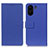 Leather Case Stands Flip Cover Holder M08L for Xiaomi Redmi 13C Blue