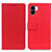 Leather Case Stands Flip Cover Holder M08L for Xiaomi Redmi A2 Plus Red