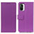 Leather Case Stands Flip Cover Holder M08L for Xiaomi Redmi K40 5G Purple