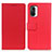 Leather Case Stands Flip Cover Holder M08L for Xiaomi Redmi K40 5G Red