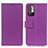 Leather Case Stands Flip Cover Holder M08L for Xiaomi Redmi Note 10 5G Purple