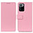 Leather Case Stands Flip Cover Holder M08L for Xiaomi Redmi Note 10 Pro 5G Pink