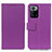 Leather Case Stands Flip Cover Holder M08L for Xiaomi Redmi Note 10 Pro 5G Purple