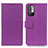 Leather Case Stands Flip Cover Holder M08L for Xiaomi Redmi Note 10T 5G Purple