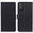 Leather Case Stands Flip Cover Holder M08L for Xiaomi Redmi Note 11 Pro 4G Black